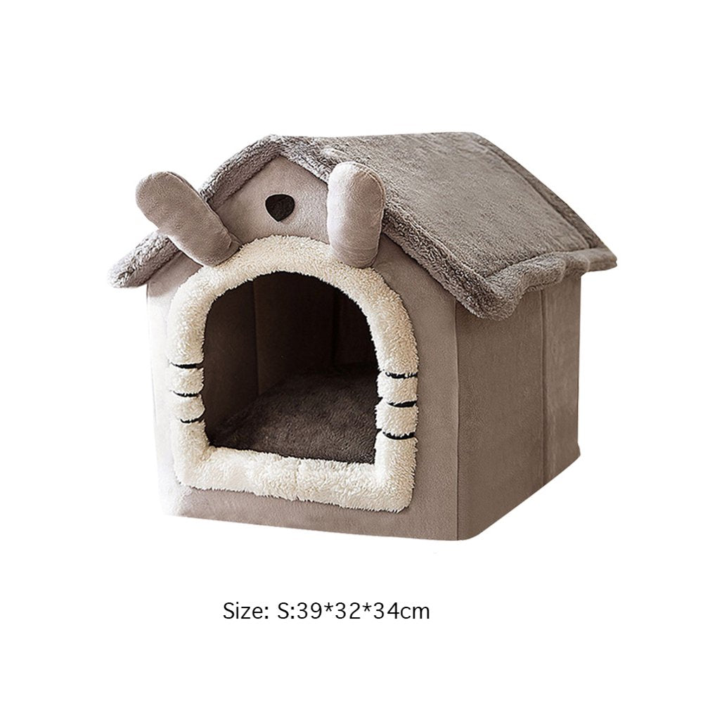 Tiyuyo Dog House Kennel Soft Pet Bed Cat Home Tent Semi-Enclosed Sleeping Nest (S) Animals & Pet Supplies > Pet Supplies > Dog Supplies > Dog Houses Tiyuyo