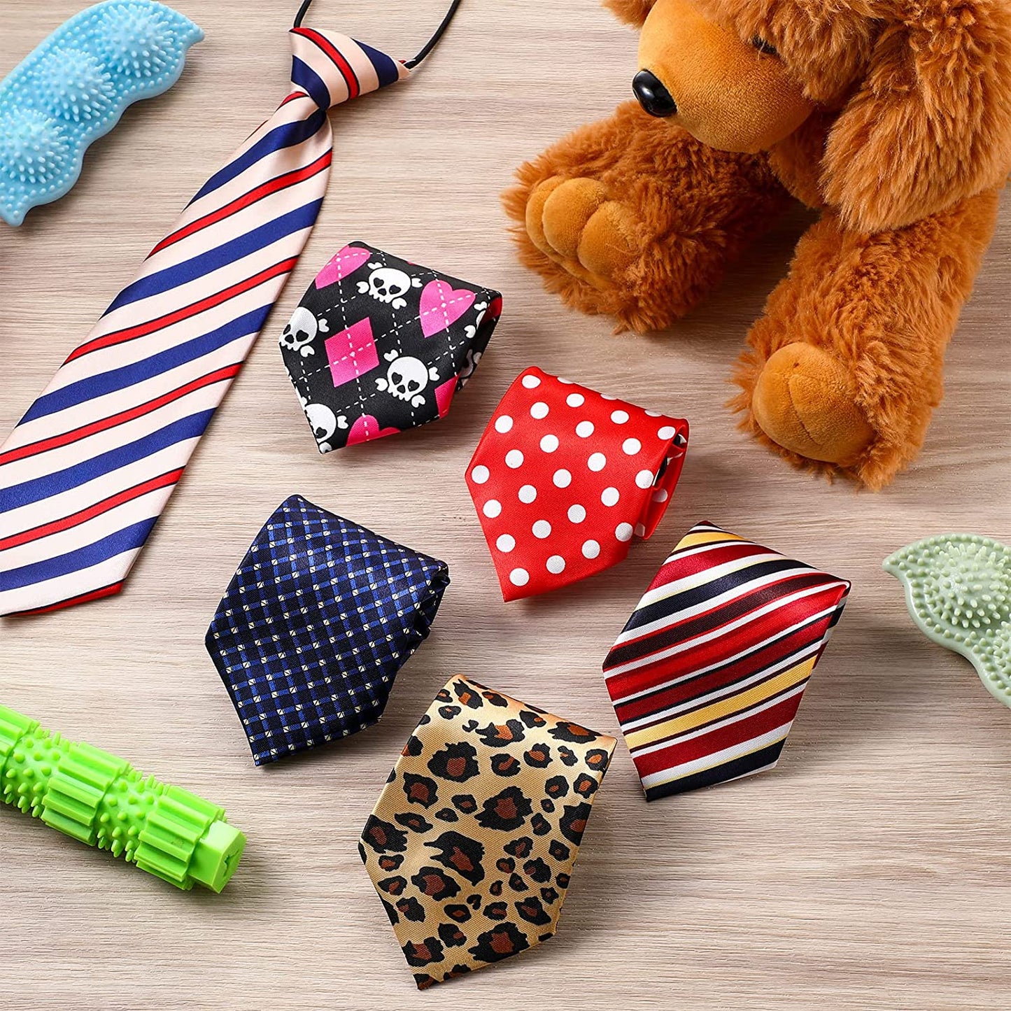 50 Pcs Dog Neck Ties Bulk, Dog Ties, Dog Neckties for Medium Large Dog, Pet Bow Ties Collar Dog Grooming Accessories for Girl Boy Dogs Valentines Holiday Birthday Wedding Costumes Animals & Pet Supplies > Pet Supplies > Dog Supplies > Dog Apparel Reginary