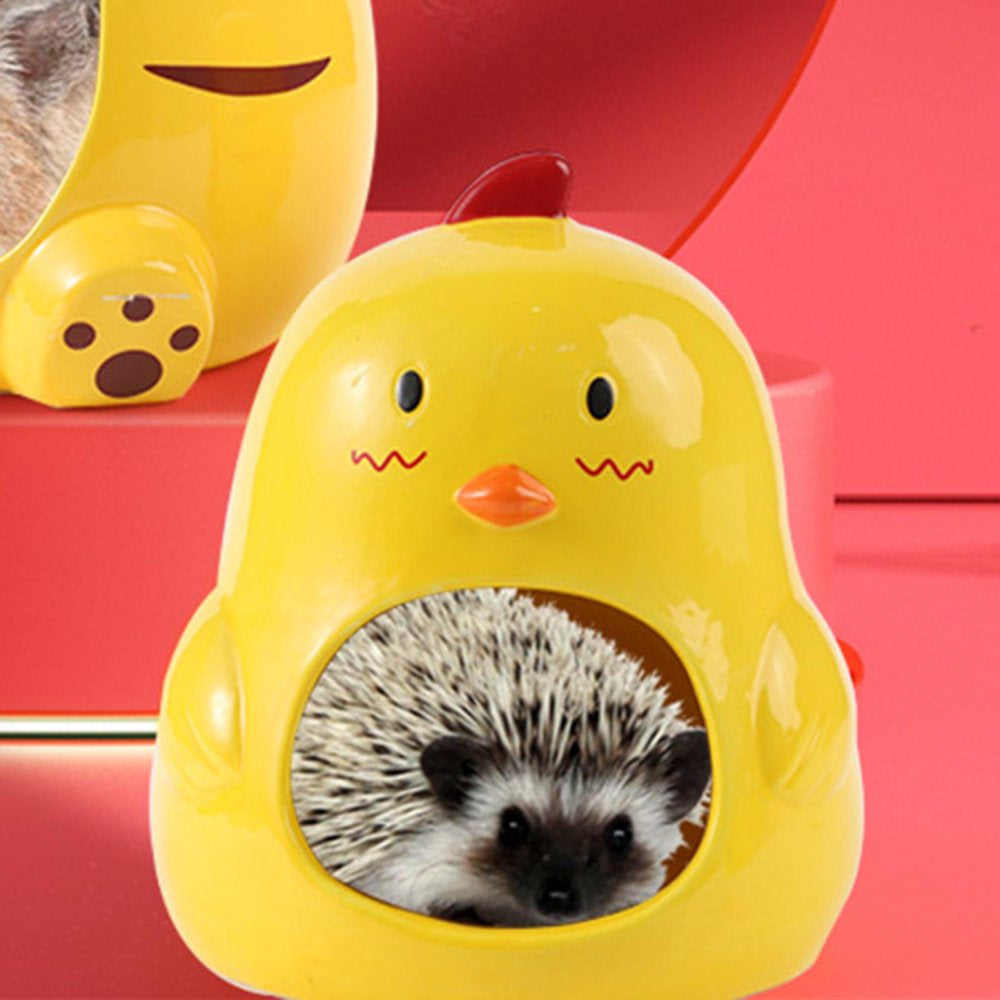 Ceramic Hamster House Cartoon Cute Hamster Cave Summer and Cool Small Animal Animals & Pet Supplies > Pet Supplies > Small Animal Supplies > Small Animal Habitats & Cages Menolana