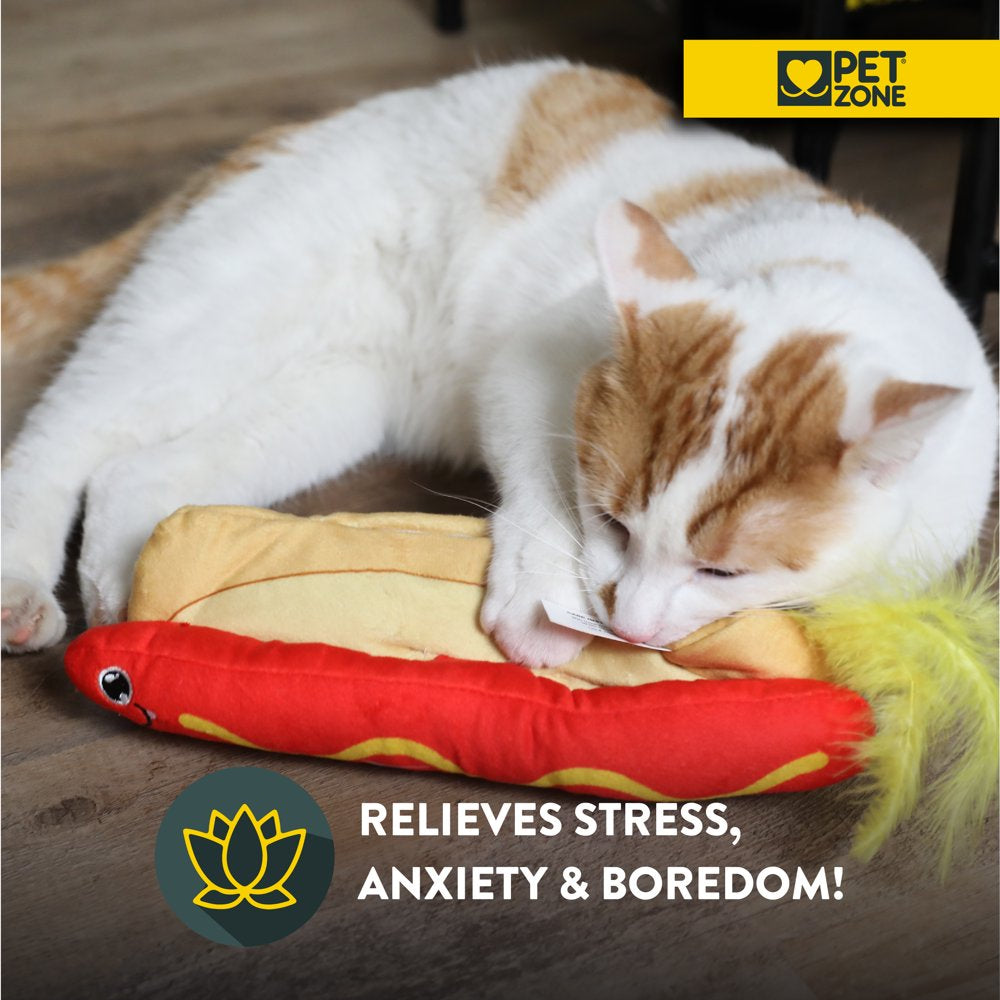 Pet Zone Fuzzy Flopper Hot Dog Kicker, Electronic Cat Toy for Cats and Kittens Animals & Pet Supplies > Pet Supplies > Cat Supplies > Cat Toys Ourpets