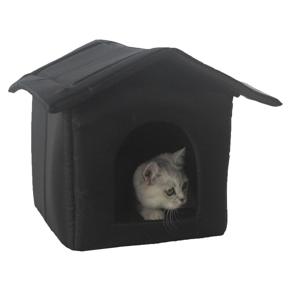 TAONMEISU Outdoor Cat House Insulated Dog House outside Cat House Warm Waterproof Outdoor Indoor Pet Home Collapsible Warm Cat Houses for Winter Outdoor Cats Dogs Feral Cats Easy to Assemble Normal Animals & Pet Supplies > Pet Supplies > Dog Supplies > Dog Houses TAONMEISU M  
