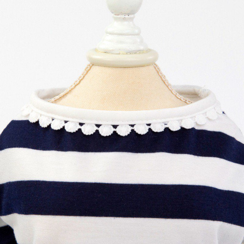 Small Dog Dress 2 Packs - Cute Tutu Princess Dress for Girl Dogs, Puppy Shirts Vest Pet Apparel for Small Dogs and Cats in Wedding Holiday Spring Summer, Strip, S Animals & Pet Supplies > Pet Supplies > Cat Supplies > Cat Apparel JANDEL