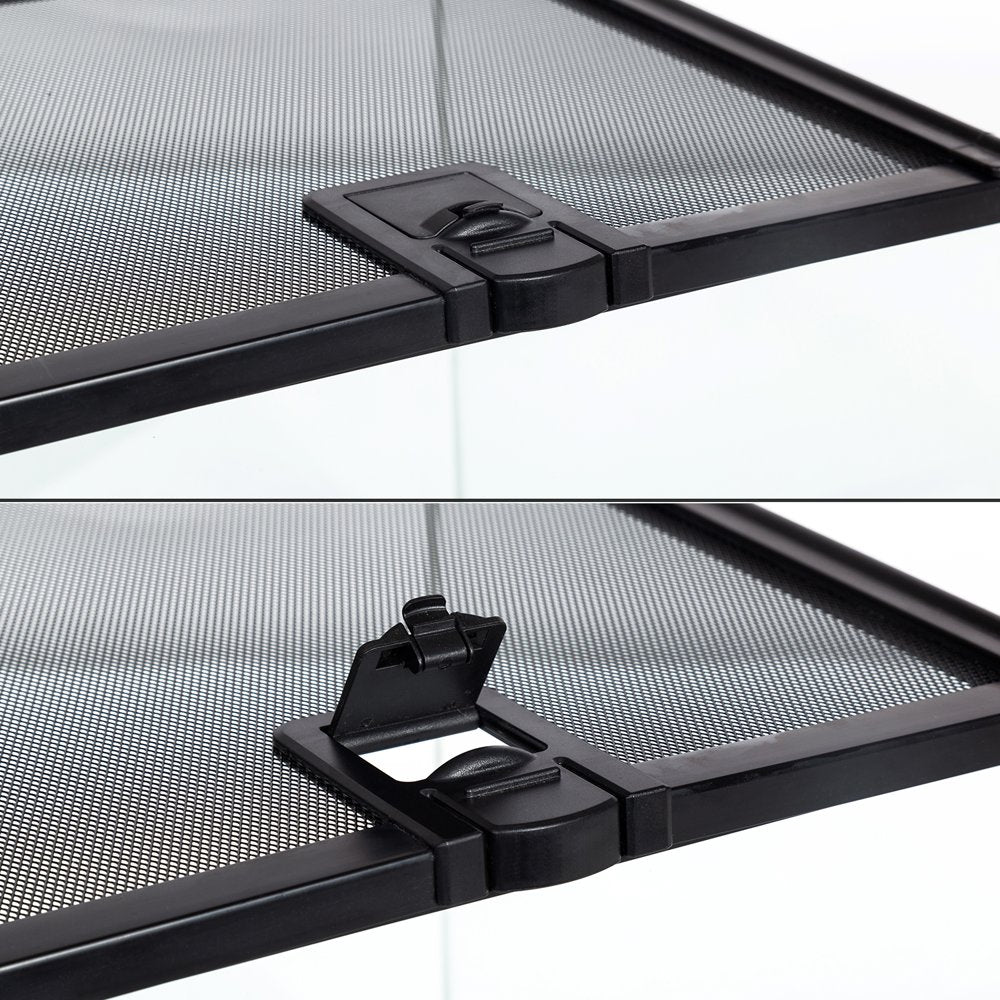 REPTI-ZOO Glass Mini 8 Gallon Reptile Terrarium 12" X 12" X 12", Top Screen Ventilation & Feeding Animals & Pet Supplies > Pet Supplies > Reptile & Amphibian Supplies > Reptile & Amphibian Substrates etan pet supplies inc