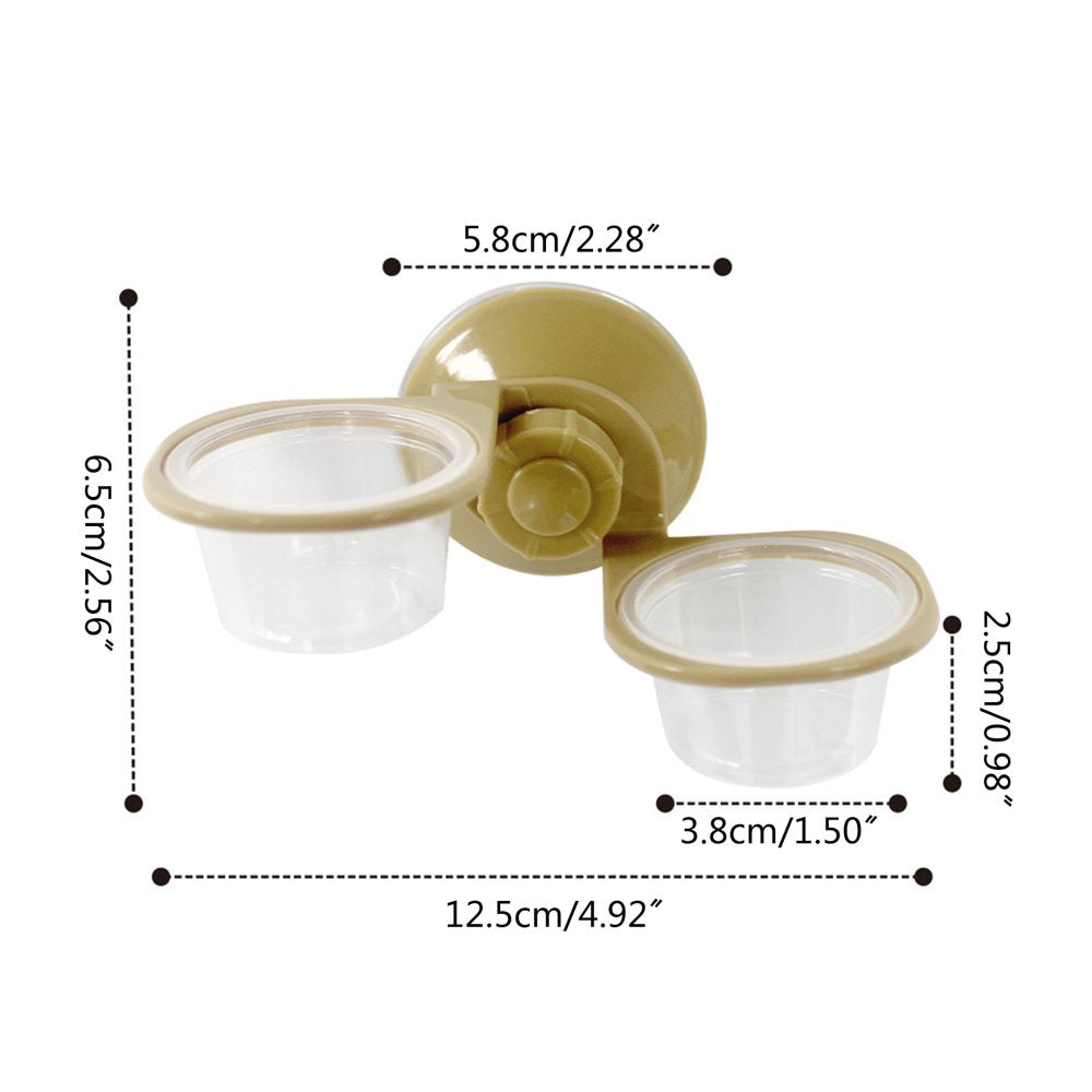 BYDOT Food Water Dish Bowl Feeder Feeding for Reptile Slizard Turtle Amphibian Gecko Animals & Pet Supplies > Pet Supplies > Reptile & Amphibian Supplies > Reptile & Amphibian Food BYDOT