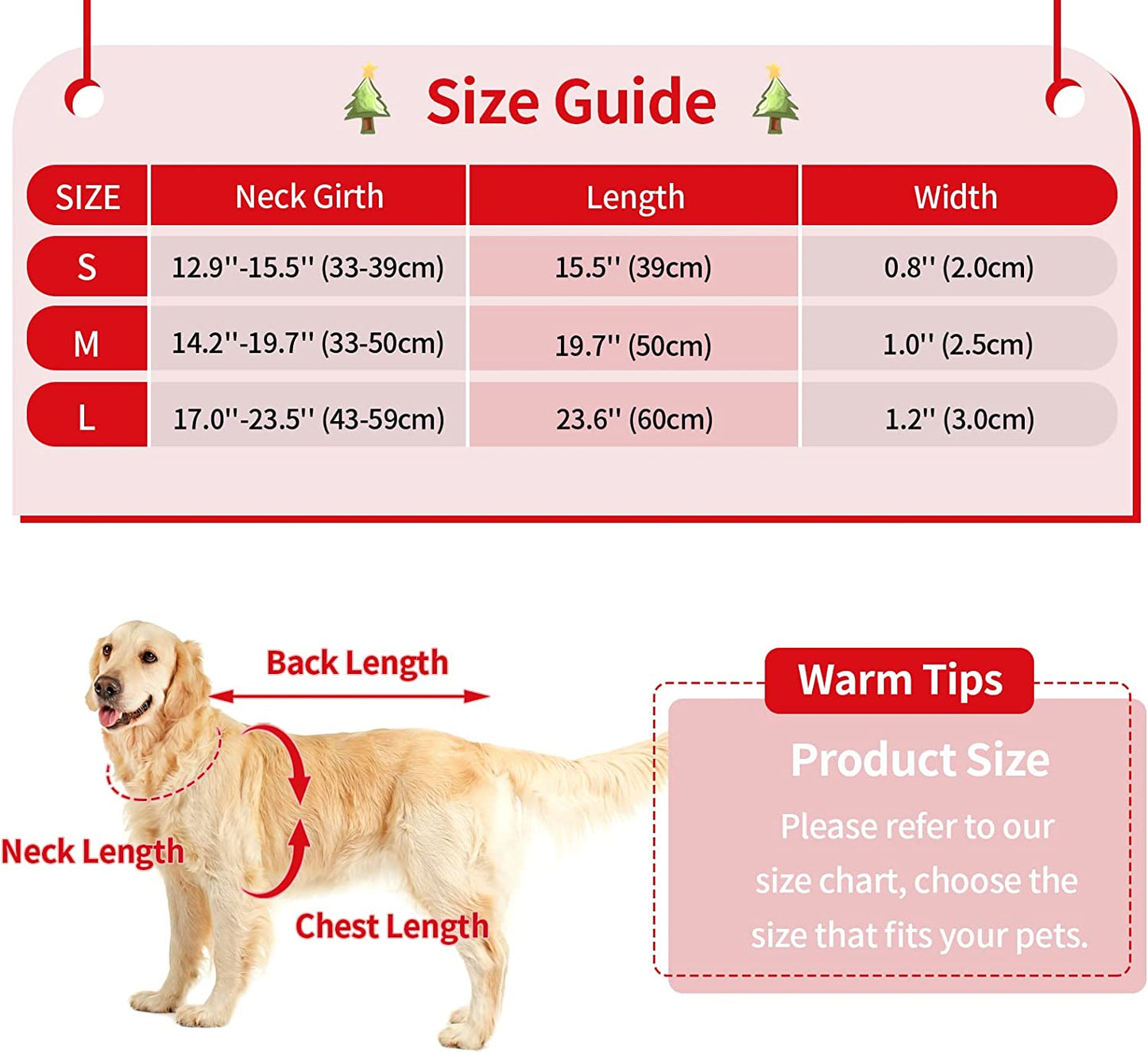 Malier 2 Pack Dog Collar with Bow Tie, Christmas Classic Plaid Snowflake Dog Collar with Light Adjustable Buckle Suitable for Small Medium Large Dogs Cats Pets (Large, Red + Green) Animals & Pet Supplies > Pet Supplies > Dog Supplies > Dog Apparel Malier