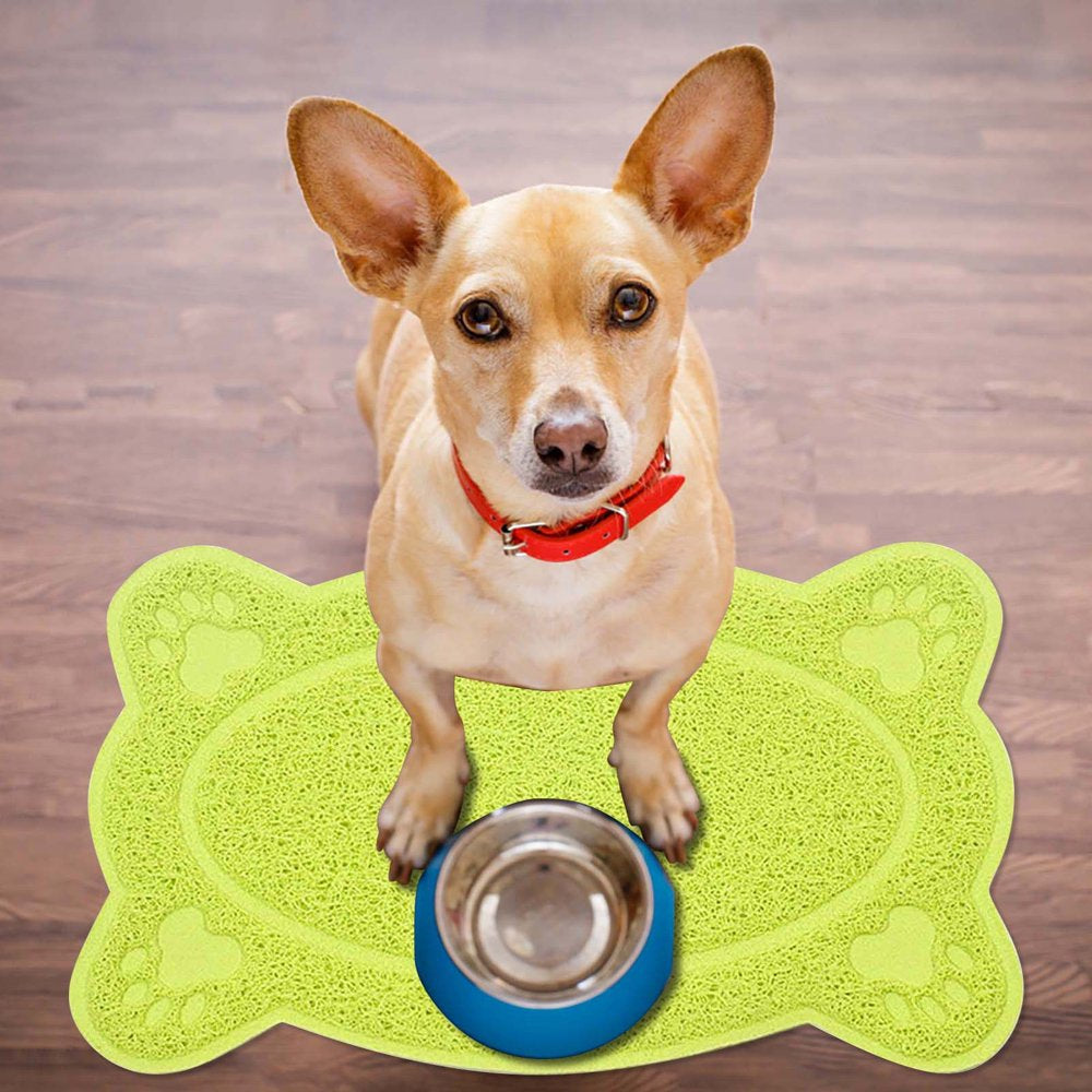 Kitty Litter Trappings Mat for Litter Boxes Kitty Litter Mat to Trap Mess Scatter Control Washable Indoor Pet Rug Carpet Hanitom Animals & Pet Supplies > Pet Supplies > Cat Supplies > Cat Litter Box Mats hanitom Green