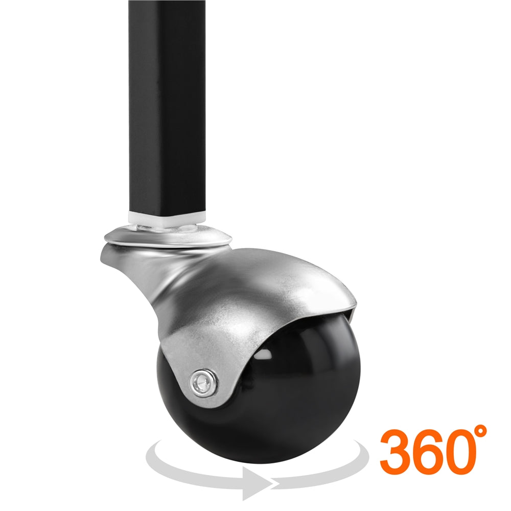 Topeakmart 67.5" H Open Top Metal Birdcage Large Rolling Parrot Cage with Detachable Stand, Black Animals & Pet Supplies > Pet Supplies > Bird Supplies > Bird Cages & Stands Topeakmart