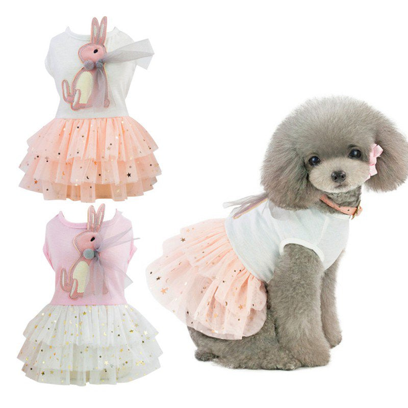 Dog Dress, Summer Cute Girl Puppy Dress, Little Girl Dog Dress