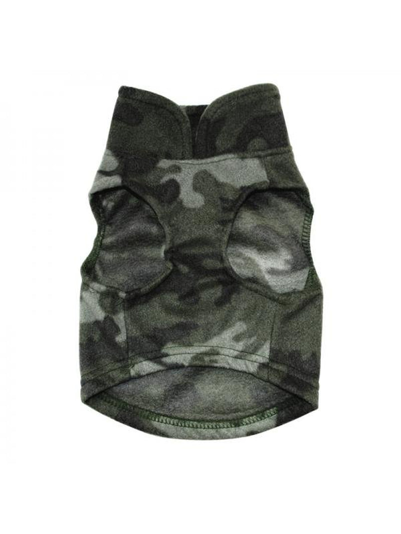 Pet Dog Warm Coat Sweater Puppy Fleece Jacket Outwear Apparel Animals & Pet Supplies > Pet Supplies > Dog Supplies > Dog Apparel Catlerio XL Green