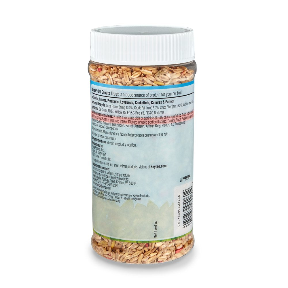 Kaytee Oat Groats Treat Jar-- All Pet Birds 11 Oz Animals & Pet Supplies > Pet Supplies > Bird Supplies > Bird Treats Central Garden and Pet