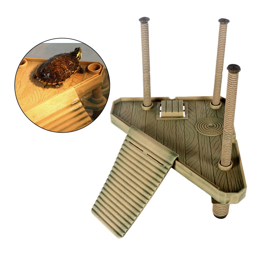 Multi Functional Reptile Drying Back Platform Climbing Perch Habitat Island Amphibians Basking Platform Animals & Pet Supplies > Pet Supplies > Reptile & Amphibian Supplies > Reptile & Amphibian Habitats FleinngHoz