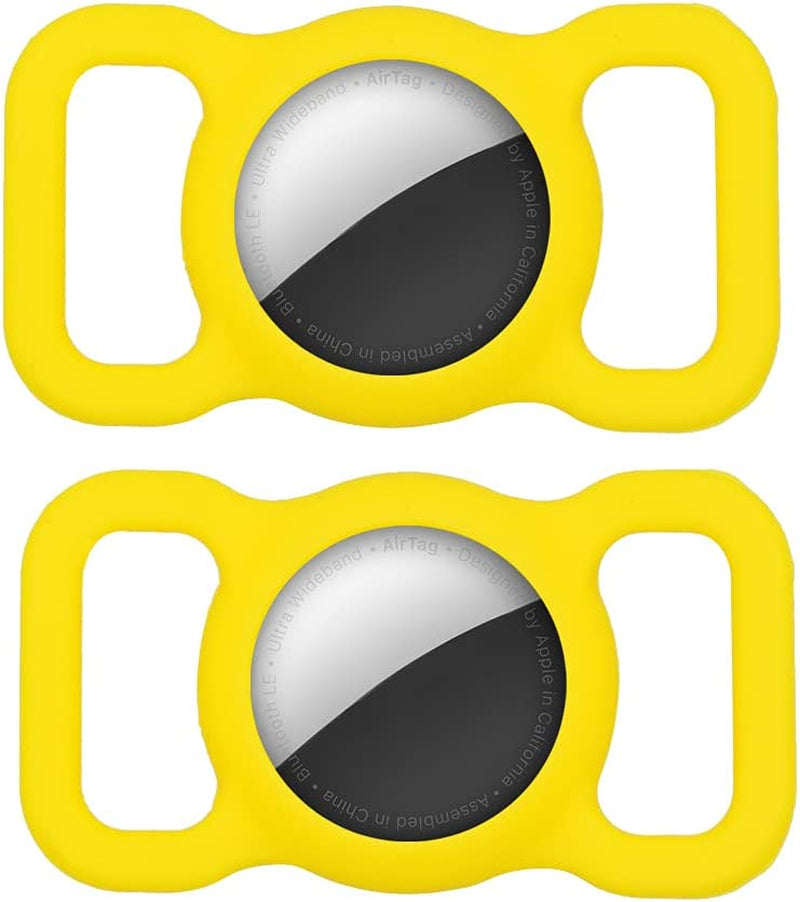 Protective Silicone Case for Airtag 2021, Premium Silicone Airtag Case for Dog Collar. (Red) Electronics > GPS Accessories > GPS Cases XINGZHEWUJIANG Yellow