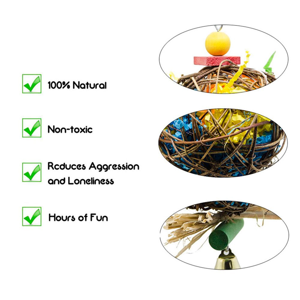 Bird Shredder Toys Parrot Foraging Shredder Toys Animals & Pet Supplies > Pet Supplies > Bird Supplies > Bird Gyms & Playstands Gazechimp