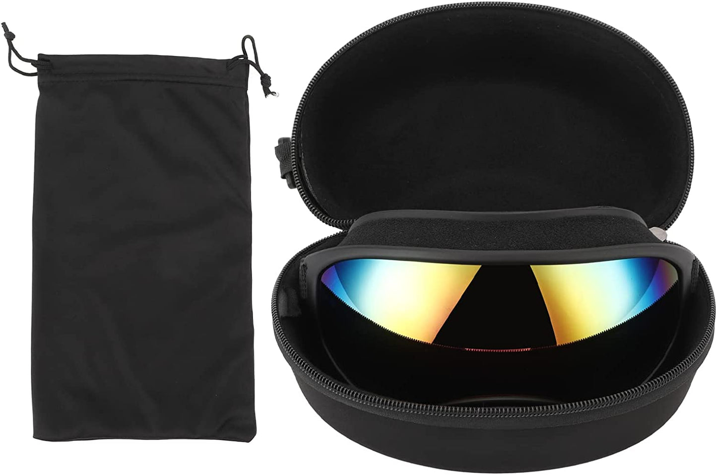 Zunate Dog Goggles, anti UV Strong Impact Resistance Pet Sunglasses, Adjustable Elastic Large Breed Dog Goggles for Medium or Large Dog Animals & Pet Supplies > Pet Supplies > Dog Supplies > Dog Apparel Zunate Black frame red film