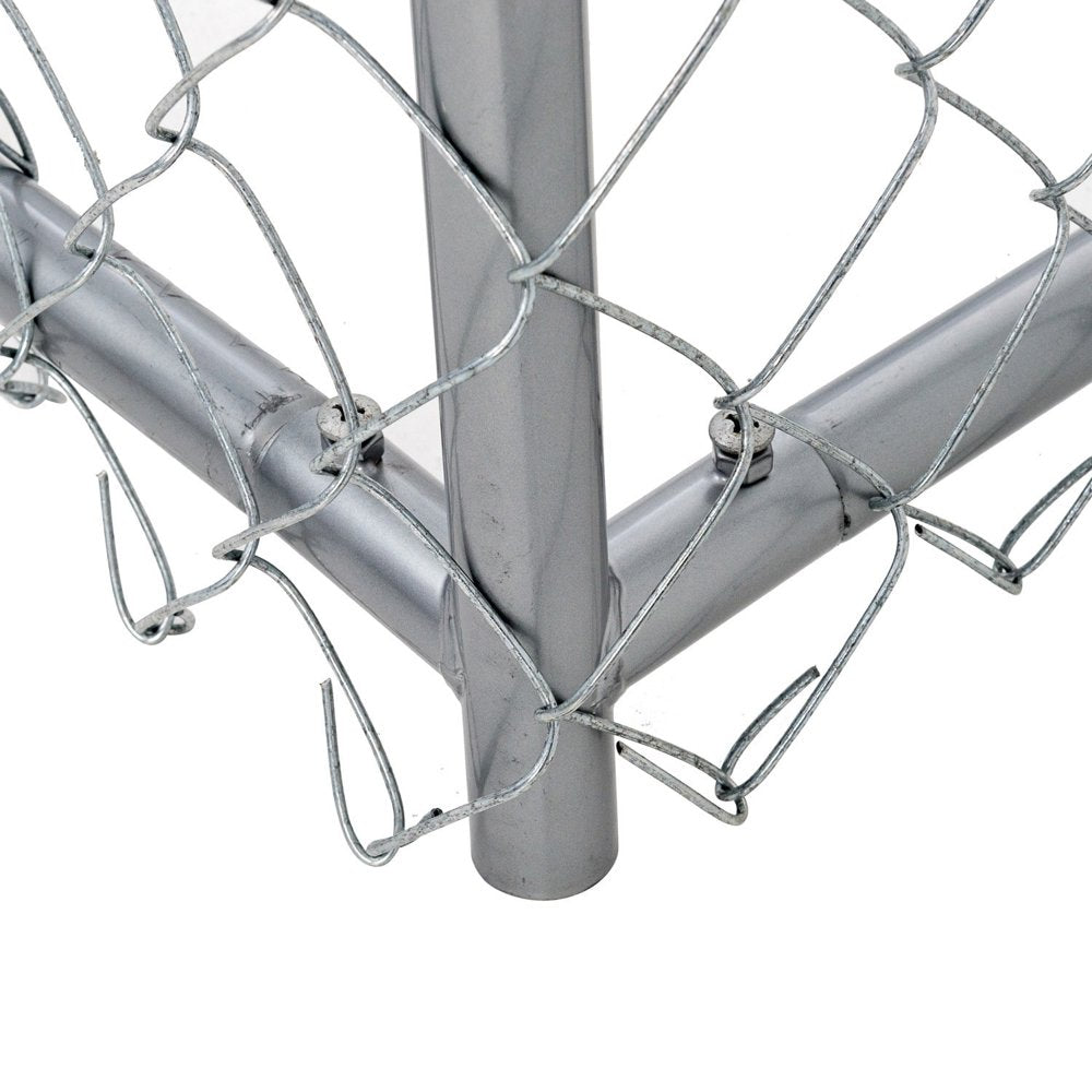 Lucky Dog Single-Door Chain Link Heavy Duty Outdoor Kennel, Silver, 5'L X 5'W X 4'H Animals & Pet Supplies > Pet Supplies > Dog Supplies > Dog Kennels & Runs Jewett Cameron Company