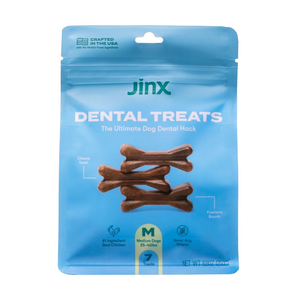Jinx Chicken Flavor Dental Treats for Small Dogs, 8.8 Oz Bag, 13 Treats Animals & Pet Supplies > Pet Supplies > Small Animal Supplies > Small Animal Treats Think Jinx 25-40 lbs
