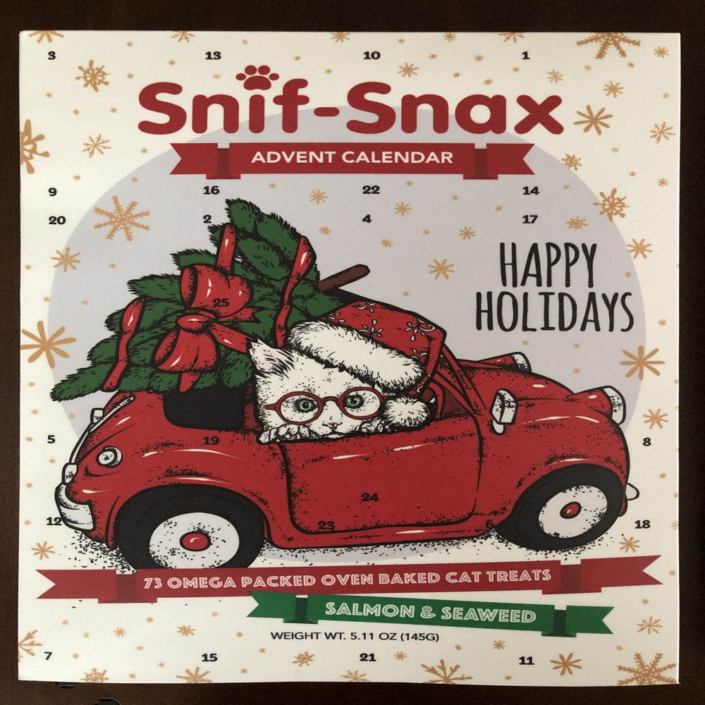 Snif-Snax Holiday Cat Advent Calendar, Atlantic Salmon and Seaweed Animals & Pet Supplies > Pet Supplies > Cat Supplies > Cat Treats Snif-Snax
