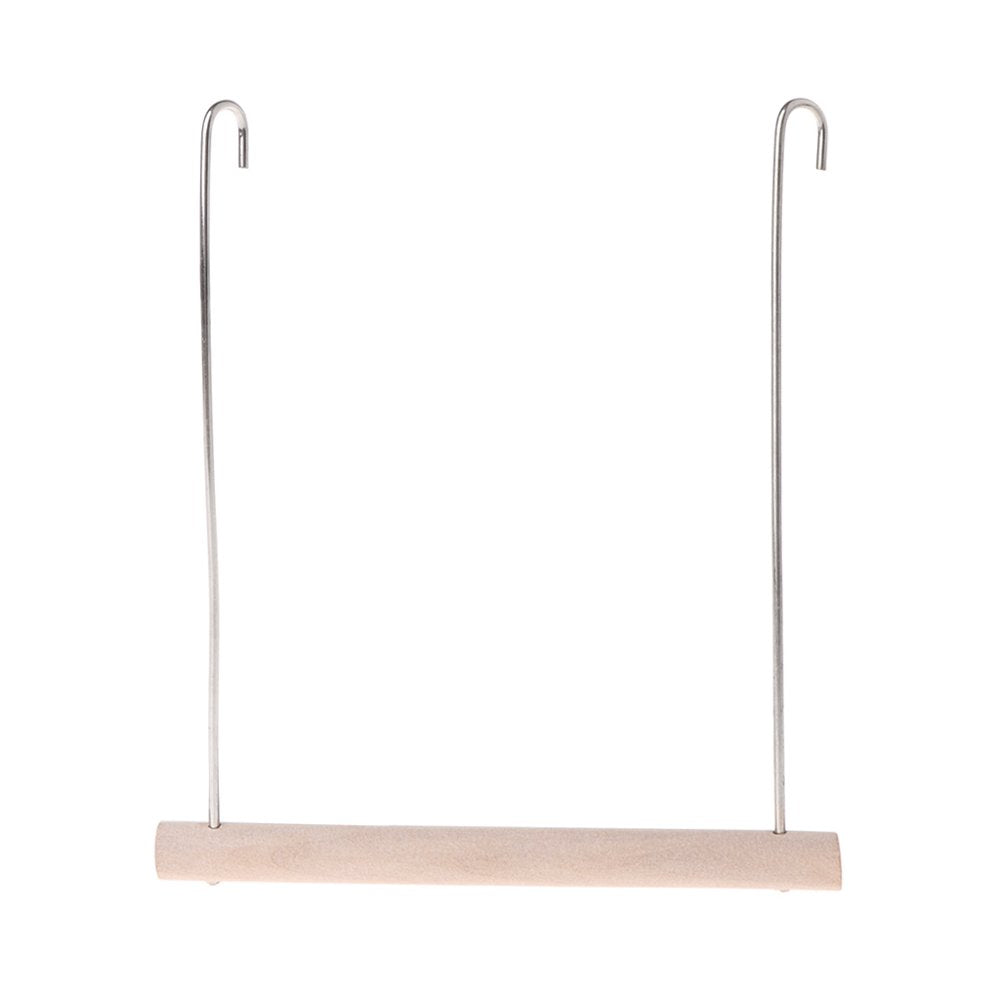 Natural Wooden Birds Perch Parrots Hanging Swing Cage Pendant Toys Stand Holder Animals & Pet Supplies > Pet Supplies > Bird Supplies > Bird Cages & Stands STAGA L