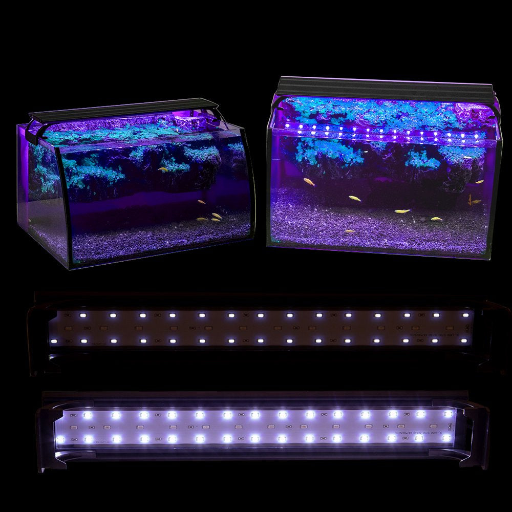 Hygger Colorful LED Aquarium Light Fish Tank Plant Marine Full Spectrum Lamp, 14 Watts Animals & Pet Supplies > Pet Supplies > Fish Supplies > Aquarium Lighting hygger