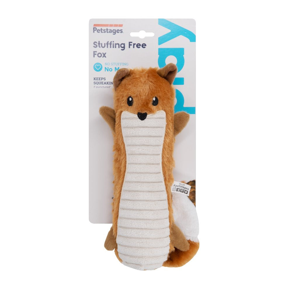Petstages Stuffing-Free Big Squeak Fox Plush Dog Toy, Medium Animals & Pet Supplies > Pet Supplies > Dog Supplies > Dog Toys Outward Hound