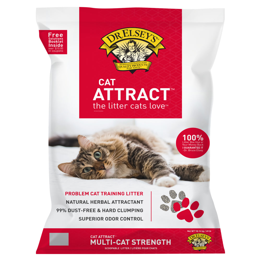 Dr. Elsey'S Precious Cat Attract Clumping Clay Cat Litter, 20 Lb. Box Animals & Pet Supplies > Pet Supplies > Cat Supplies > Cat Litter Precious Cat 40 lbs