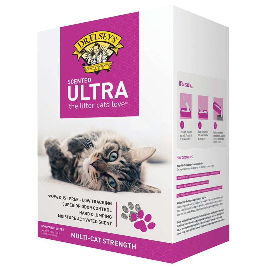 Dr. Elsey'S Precious Cat Ultra Scented Clumping Clay Cat Litter, 40Lb Bag Animals & Pet Supplies > Pet Supplies > Cat Supplies > Cat Litter Precious Cat 20 lbs