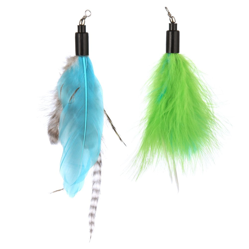 Pet Fit for Life Retractable Wand with 2 Feathers for Your Cat and Kitten - Cat Toy Interactive Cat Wand Animals & Pet Supplies > Pet Supplies > Cat Supplies > Cat Toys Equipt4 LLC
