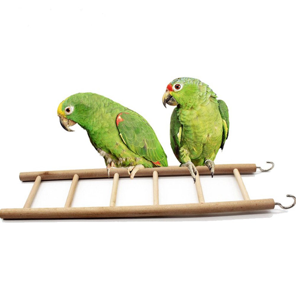 Bird Toys Wooden Ladders Rocking Scratcher Perch Climbing 3/4/5/6/7/8 Stairs Hamsters Bird Cage Parrot Pet Toys Supplies Animals & Pet Supplies > Pet Supplies > Bird Supplies > Bird Ladders & Perches iLumen8