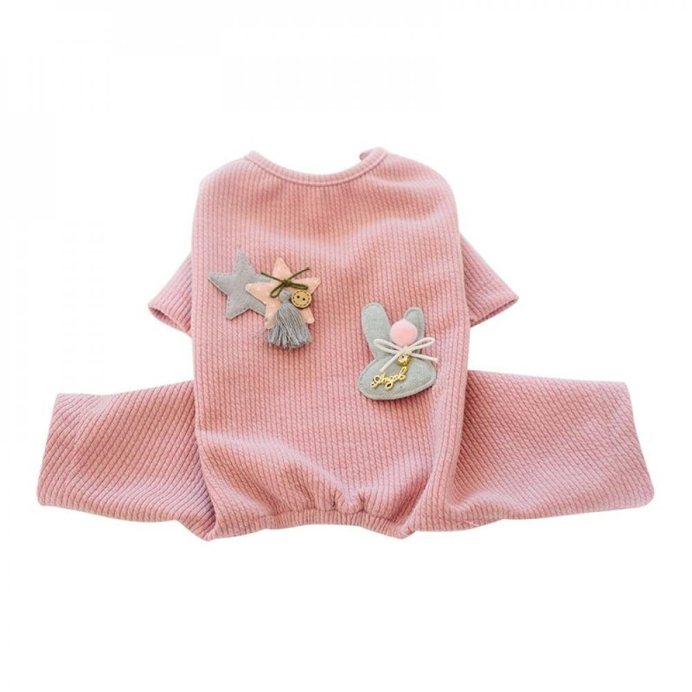 Sweetcandy Pet Pajamas for Dogs Pet Pajamas for Dogs, Stretchable Pjs Dog Jumpsuit Dog Clothes Dog Apparel, for Small Medium Large Dog Costume Animals & Pet Supplies > Pet Supplies > Dog Supplies > Dog Apparel SweetCandy M Pink