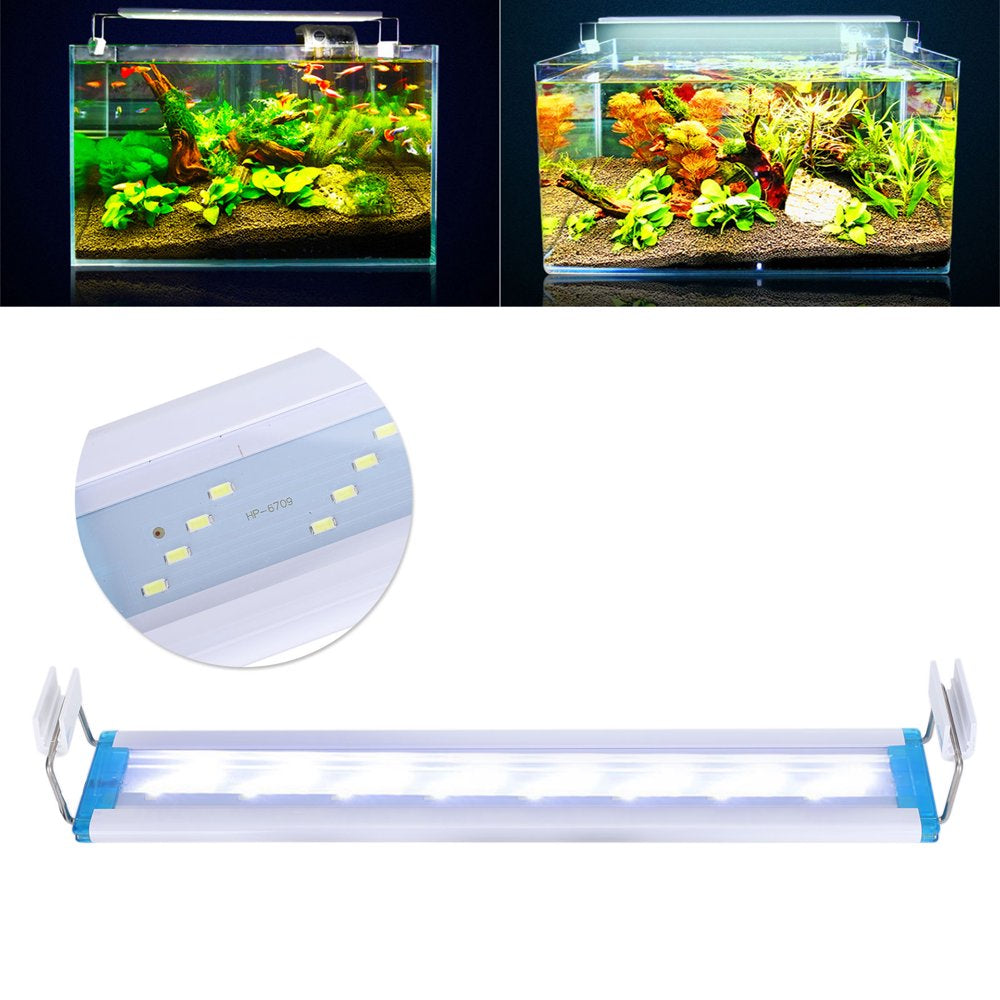 Ccdes Fish Tank Hood Light,Fish Tank LED Light,Ultra‑Thin Aquarium Light 32 LED Beads Fish Tank White Lighting Lamp Clip‑On US Plug 110V Animals & Pet Supplies > Pet Supplies > Fish Supplies > Aquarium Lighting Ccdes