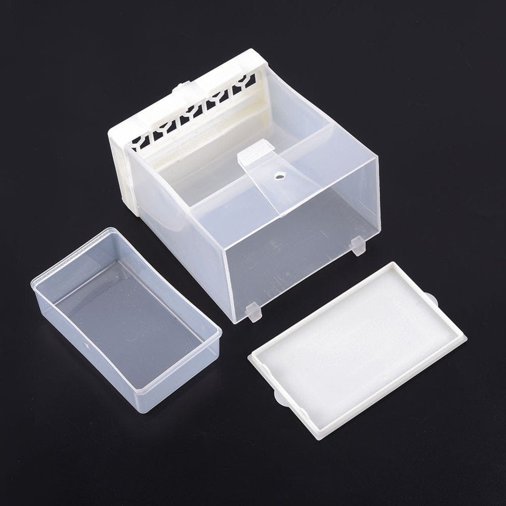 1Pack Automatic Feeder No-Mess Bird Feeder Cage Accessories for Birds Parrots Animals & Pet Supplies > Pet Supplies > Bird Supplies > Bird Cage Accessories Foya