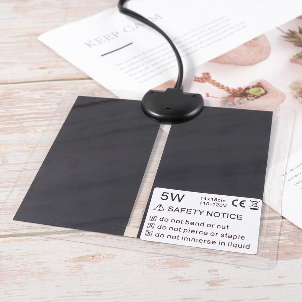 1PC 5W Reptile Heating Pad Mat Adjustable Temperature Reptile Tank Warmer Mat for Turtle Lizard with US Plug Animals & Pet Supplies > Pet Supplies > Reptile & Amphibian Supplies > Reptile & Amphibian Substrates HOMEMAXS