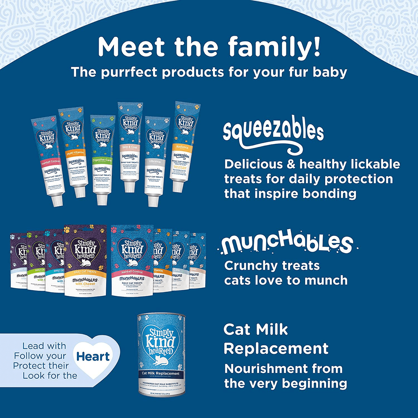 2-Pack Simply Kind Hearted CAT MUNCHABLES with Milk 1.4 OZ (40 GRS) Treats Animals & Pet Supplies > Pet Supplies > Cat Supplies > Cat Treats Simply Kind Hearted (SKH)