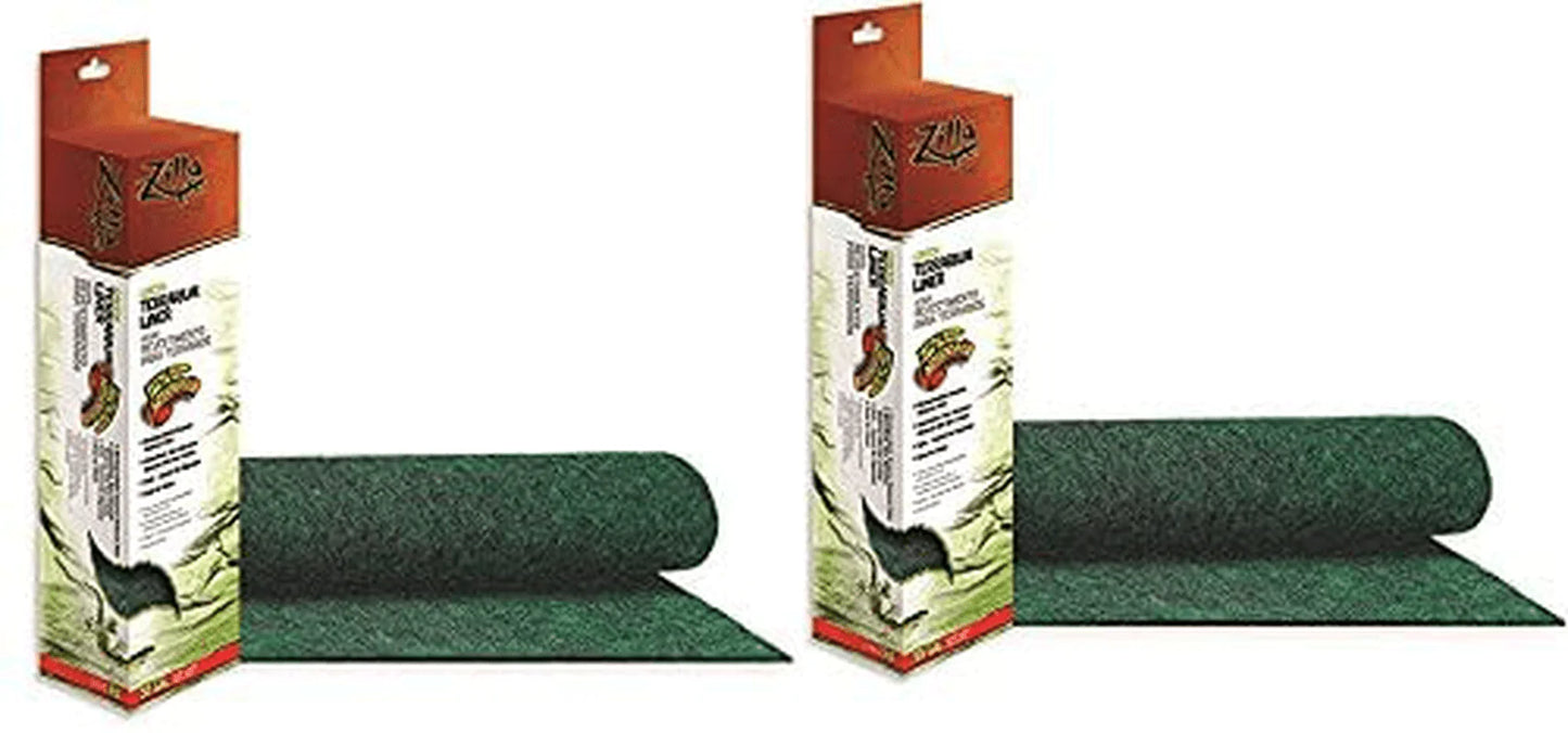 2 Pack - Zilla Reptile Terrarium Bedding Substrate Liner, Green, 55 Gallon Animals & Pet Supplies > Pet Supplies > Reptile & Amphibian Supplies > Reptile & Amphibian Substrates Zilla