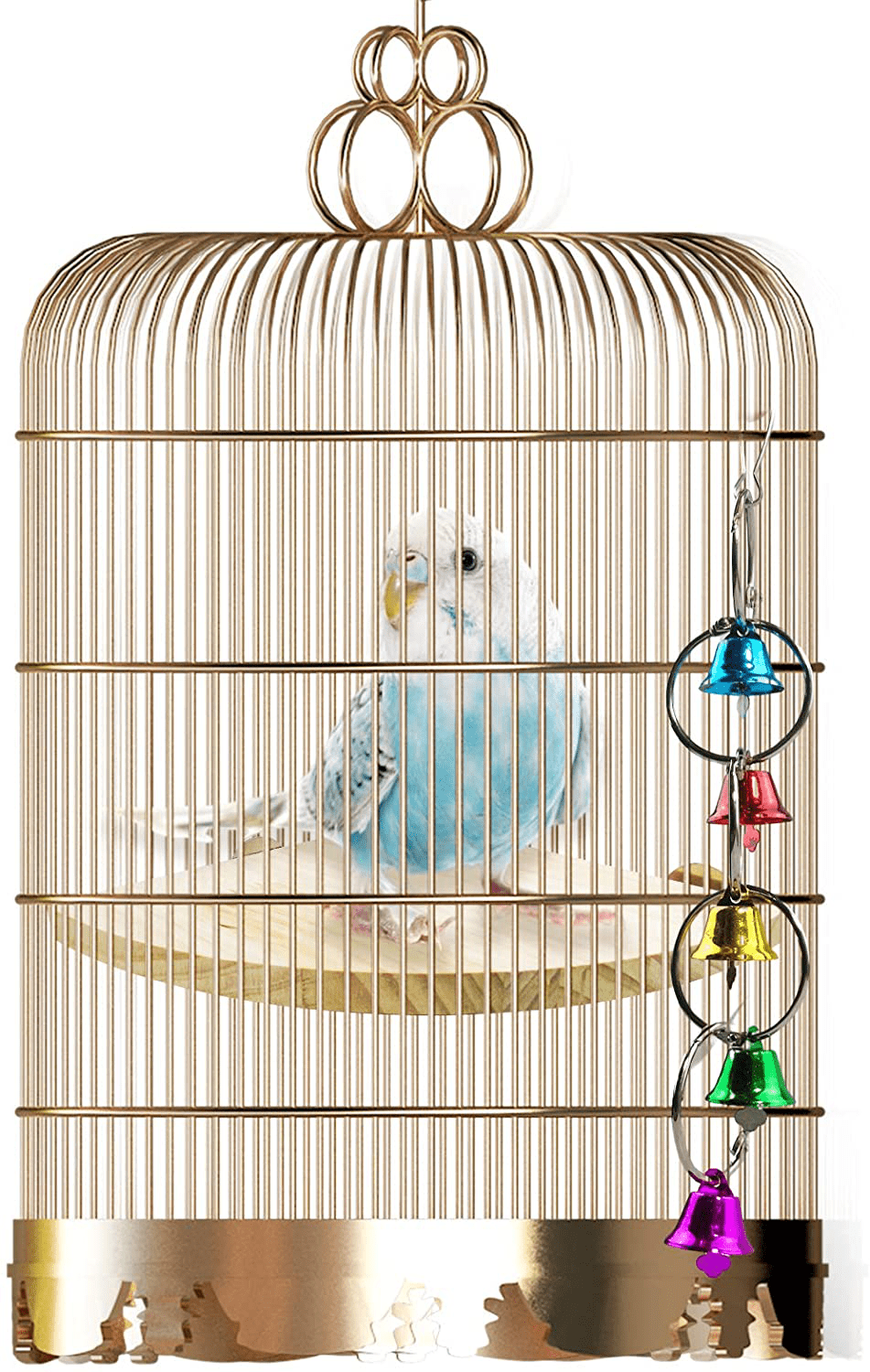 2 Pieces Bird Perches Bird Platform Perch with Pet Toys Bird Cage Accessories Parrot Perch Bird Rest Platform and Training Toy for Parakeet Gerbil Cockatiel Budgie Rat Mouse Chinchilla Hamster Animals & Pet Supplies > Pet Supplies > Bird Supplies > Bird Cage Accessories PETDCHEB
