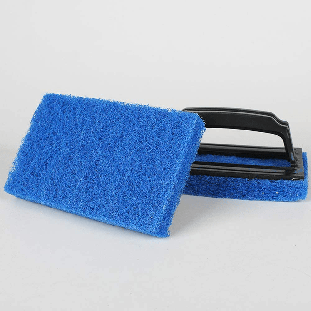 2 Pieces Fish Tank Scrubber Aquarium Cleaning Brush Fish Tank Cleaning Brush Glass Algae Scraper for Aquariums and Home Kitchen, Blue Animals & Pet Supplies > Pet Supplies > Fish Supplies > Aquarium Cleaning Supplies lasenersm