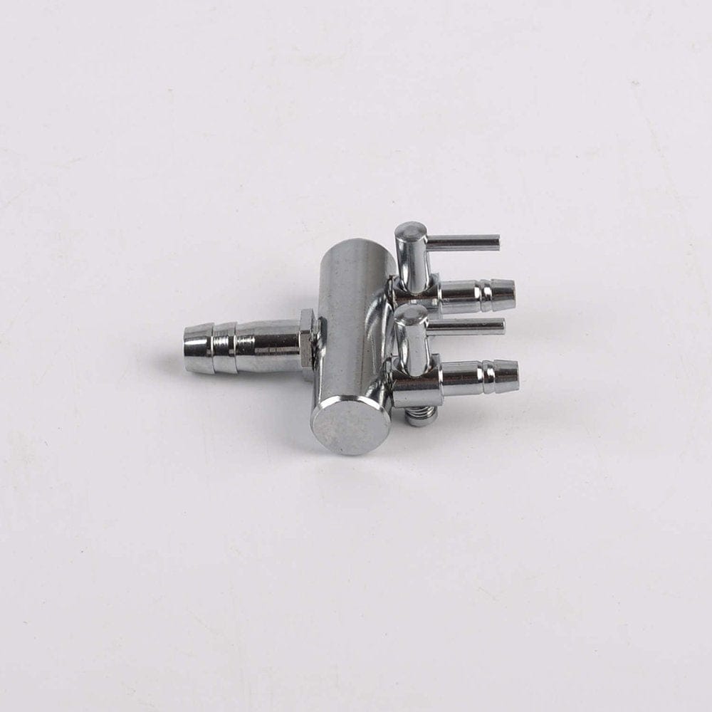 2 Ways 8 to 4MM Stainless Steel Aquarium Outlet Inline Air Pump Flow Lever Control Manifold Splitter Switch Tap Oxygen Tube Dist Animals & Pet Supplies > Pet Supplies > Fish Supplies > Aquarium & Pond Tubing FRCOLOR