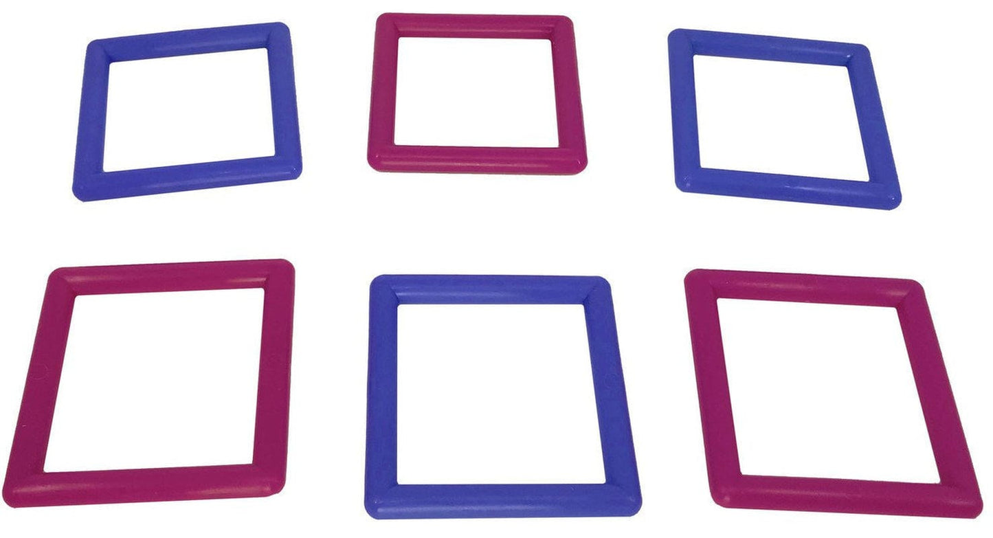 2046 Pk6 Large Plastic Squares Foot Talon Bird Toy Animals & Pet Supplies > Pet Supplies > Bird Supplies > Bird Toys Bonka Bird Toys