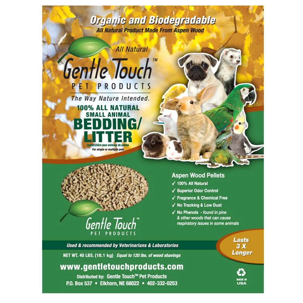 Gentle Touch Pet Products Small Animal Bedding/Litter Aspen Wood Pellets 40 Lbs Animals & Pet Supplies > Pet Supplies > Small Animal Supplies > Small Animal Bedding Rapid Relief