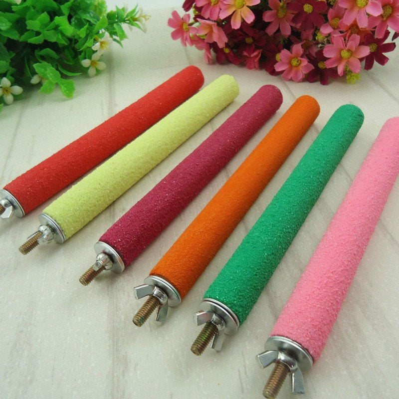 Bird Perch Stand Toy, Parrot Perch Stand Platform Paw Grinding Stick, Cage Accessories Exercise Toys Budgies Parakeet Cockatiel(10*2Cm) Animals & Pet Supplies > Pet Supplies > Bird Supplies > Bird Cage Accessories KINGMMICRO4