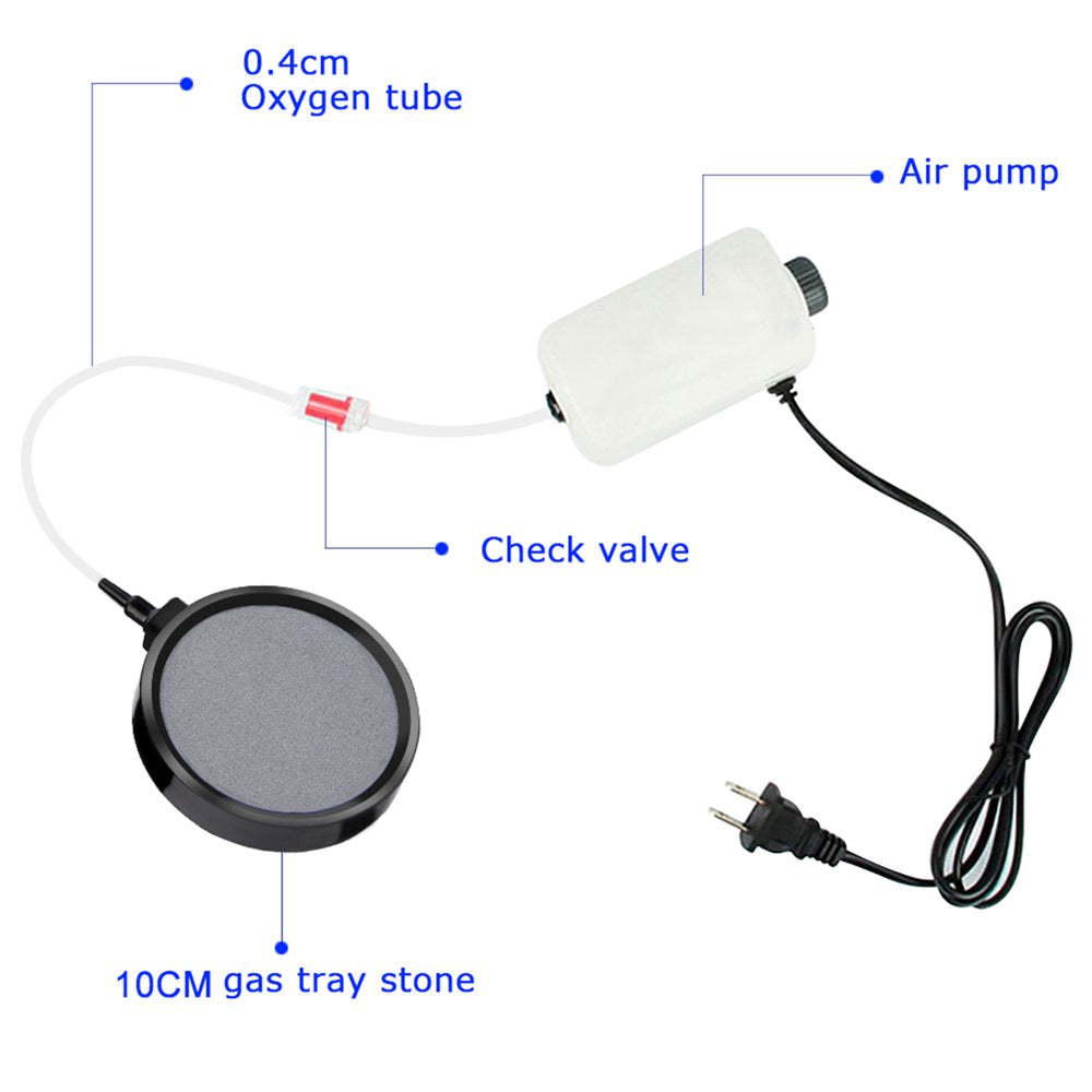 Ccdes Aquarium Air Stone, 10.7CM Pond Air Stone Fish Tank Decor Air Stone Disc, for Fish Tank Air Diffuser Aquarium Fish Aquarium Animals & Pet Supplies > Pet Supplies > Fish Supplies > Aquarium Air Stones & Diffusers Ccdes