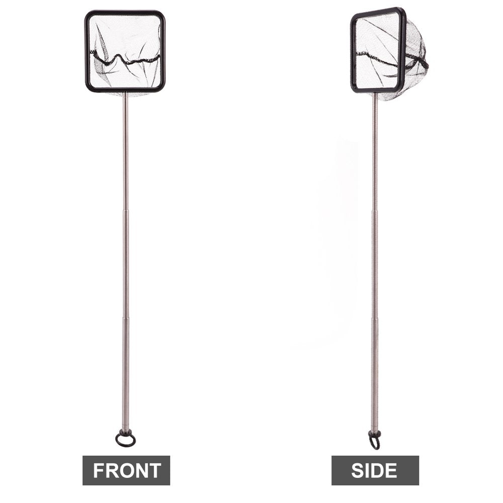 NICEXMAS Mesh Fish Tank Net with Long Handle Telescopic Fine Mesh Fishnet with Extendable 21-40Cm Long Handle for Aquarium Lakes Ponds Fish Tank (7X7Cm) Animals & Pet Supplies > Pet Supplies > Fish Supplies > Aquarium Fish Nets NICEXMAS