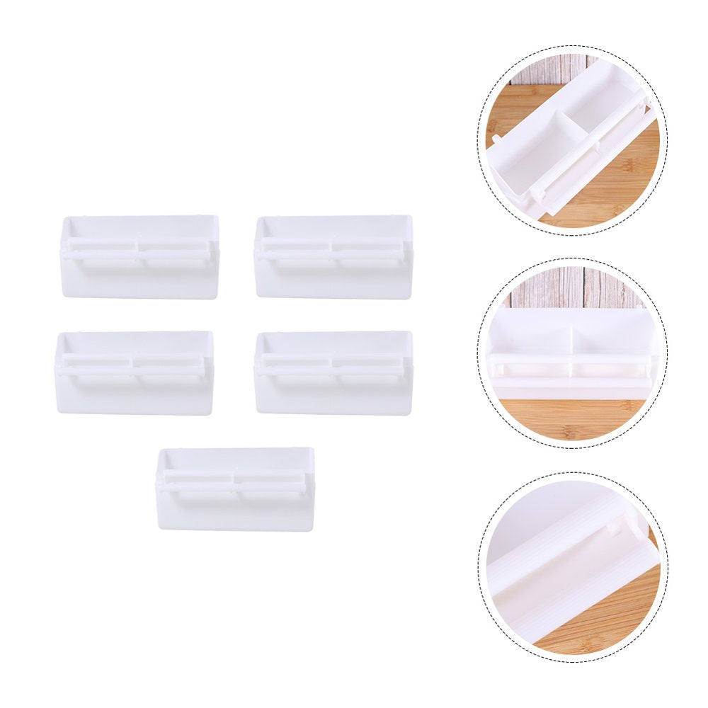 NICEXMAS 5Pcs Parrot Feeding Case Bird Feeder Box Plastic Bowl Parrot Cage Accessory Animals & Pet Supplies > Pet Supplies > Bird Supplies > Bird Cage Accessories NICEXMAS