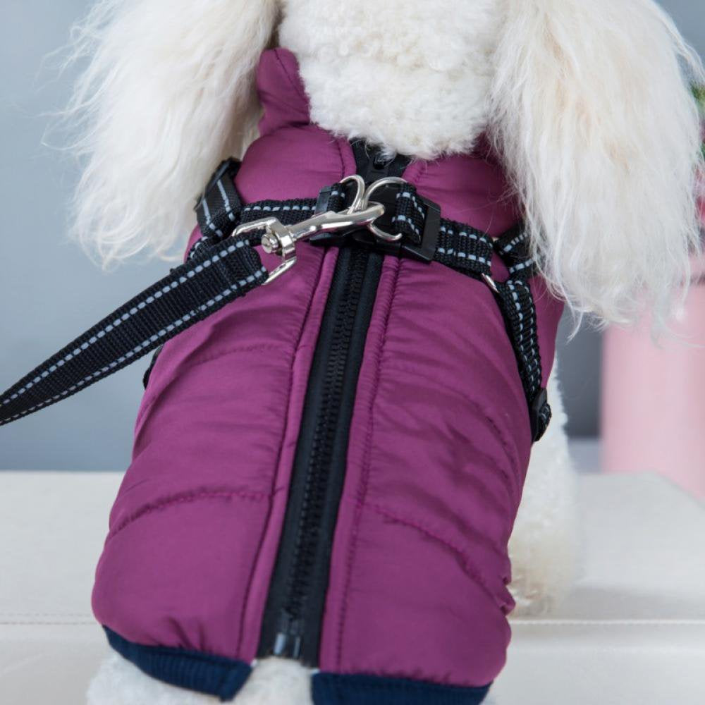 Pet Dog Jacket Vest Waterproof Thick Fleece Warm Coat for Puppy Cat Winter Cold Weather Apparel Animals & Pet Supplies > Pet Supplies > Cat Supplies > Cat Apparel Canopy   