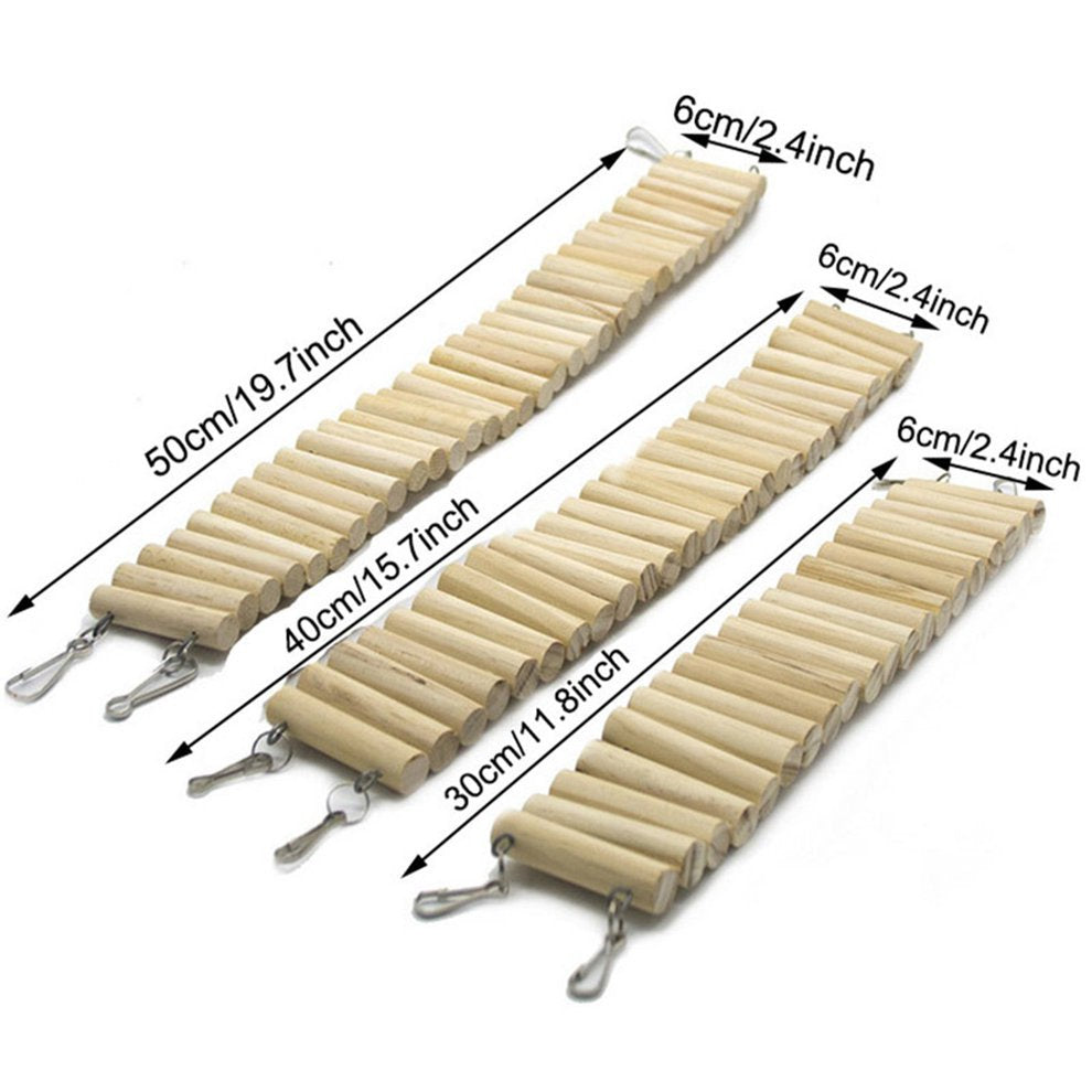 CIMIVIA Clearance! Pet Quality Parrot Ladder Small Parrot Rat Toy Bridge Ladder Hamster Bird Cage Accessories Wooden Bird Toy Animals & Pet Supplies > Pet Supplies > Bird Supplies > Bird Cage Accessories CIMIVIA