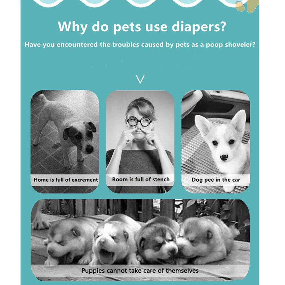 MIHOLL Disposable Pet Dog Diaper Liners Booster Pads 10 Pcs/Pack Animals & Pet Supplies > Pet Supplies > Dog Supplies > Dog Diaper Pads & Liners MIHOLL