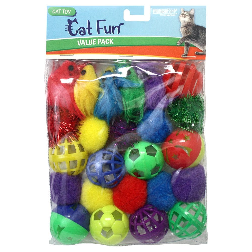 24 Count Multipet Cat Toy Value Pack Animals & Pet Supplies > Pet Supplies > Cat Supplies > Cat Toys Multipet International Inc.