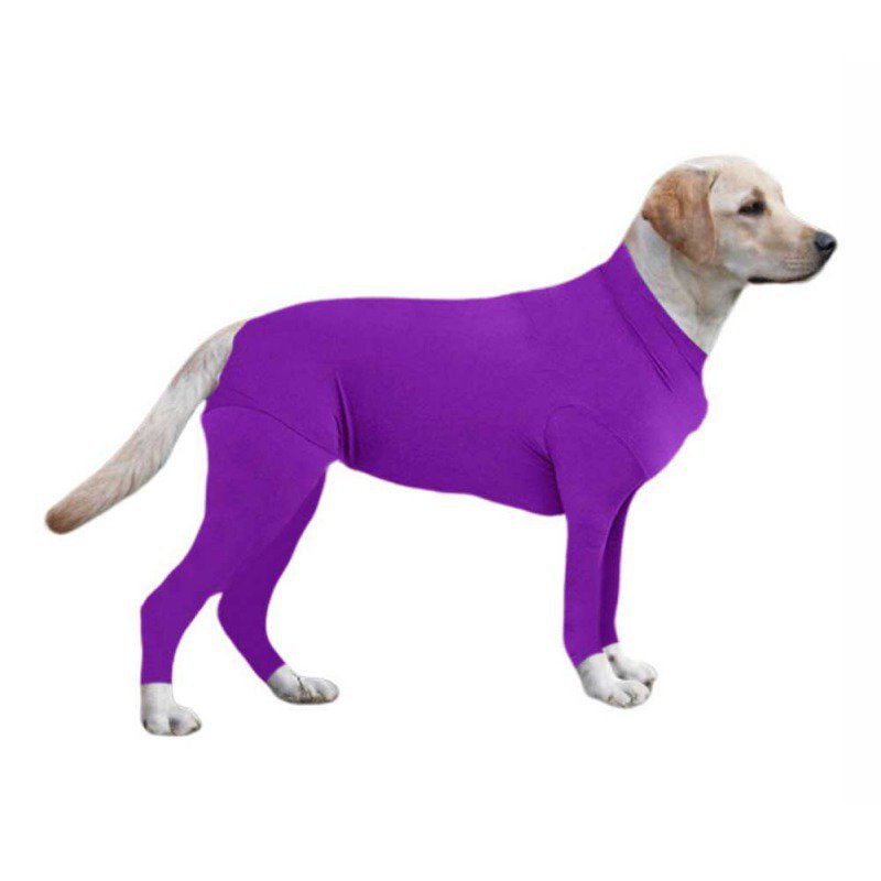Dog Bodysuit Jumpsuit Onesie/Grooming Reduce Anxiety Replace Medical Cone Animals & Pet Supplies > Pet Supplies > Dog Supplies > Dog Apparel Funcee XL Purple