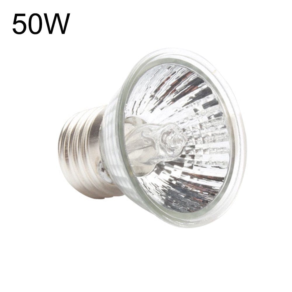 25/50W Reptile Heat Lamp Turtle Tortoise Pet Basking UV Full Spectrum Bulbs Crawler Heating Lamp Amphibians Temperature Control GLDZI