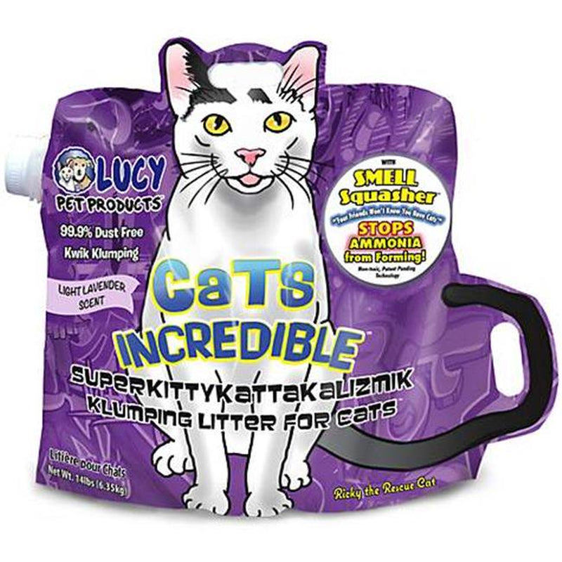 Cats Incredible 850657006517 Clumping Litter Light Lavender Scent Jug, 20 Oz Animals & Pet Supplies > Pet Supplies > Cat Supplies > Cat Litter Cats Incredible
